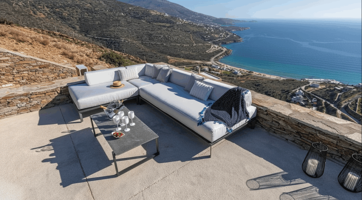 Luxury Cave Villa Andros island for sale – Above Kypri Beach