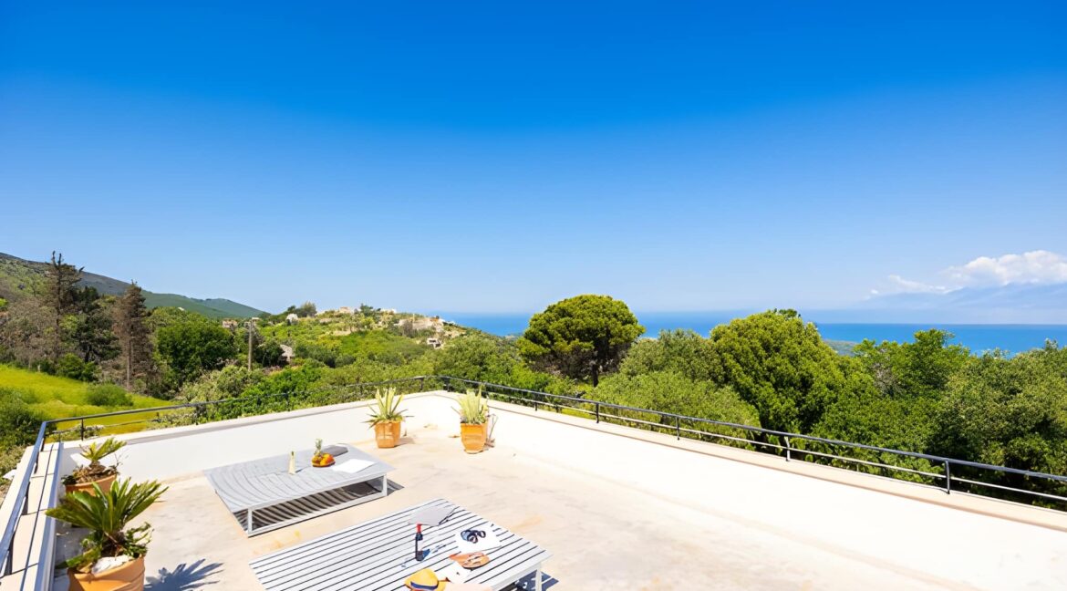 Minimal Sea-View Villa for Sale in Corfu, with Pool & Roof Terrace 2