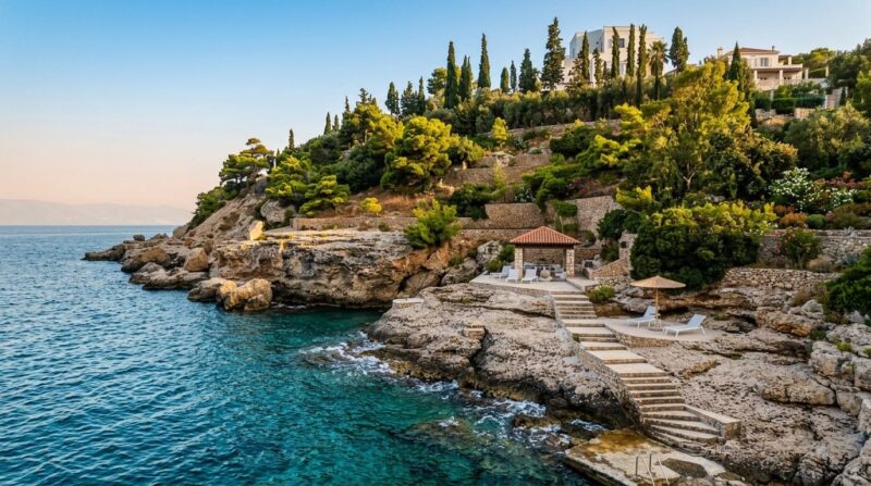 Seafront Private Property for Sale at Spetses