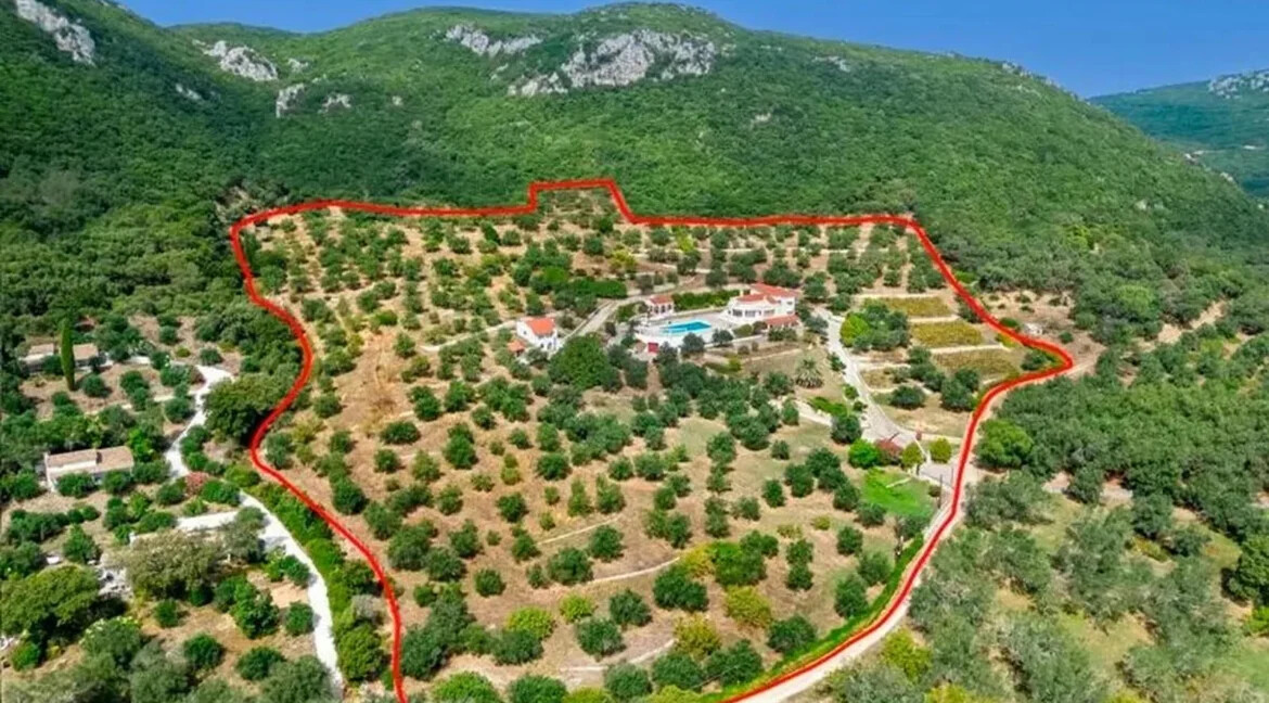 Villa with Big Land Plot for Sale at Corfu Greece