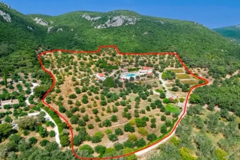 Villa with Big Land Plot for Sale at Corfu Greece