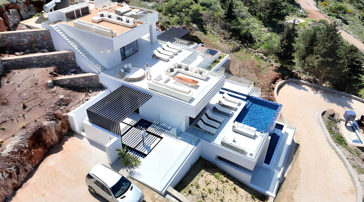 Mountain Villa With Sea View for Sale Chania Crete