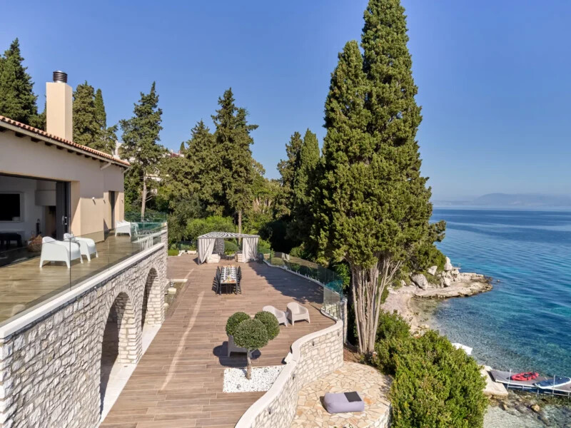 Luxury Seafront Mansion for Sale in Corfu