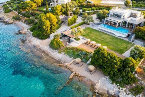 Seafront Villa for sale near Athens with private beach 1