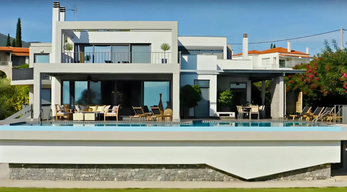 Seafront Villa near Athens with private beach, Chalkida 1