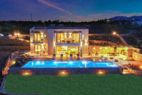 Luxury Villa with Heated Pool for sale Vamos Chania 1