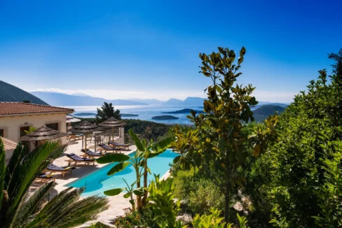 Private Estate of 3 Luxurious Villas for sale Lefkada Nydri 4