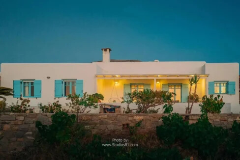 Detached House for Sale in Paros, Panoramic Sea Views