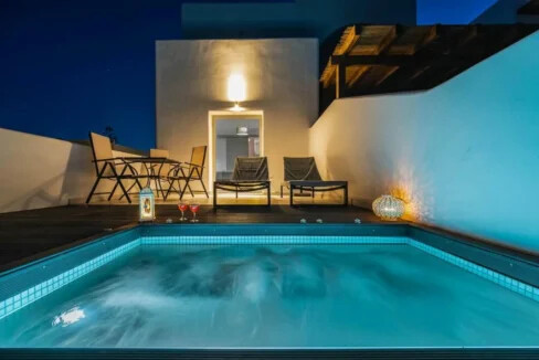 Suite with Heated Private Pool for Sale in Santorini Mesaria 25
