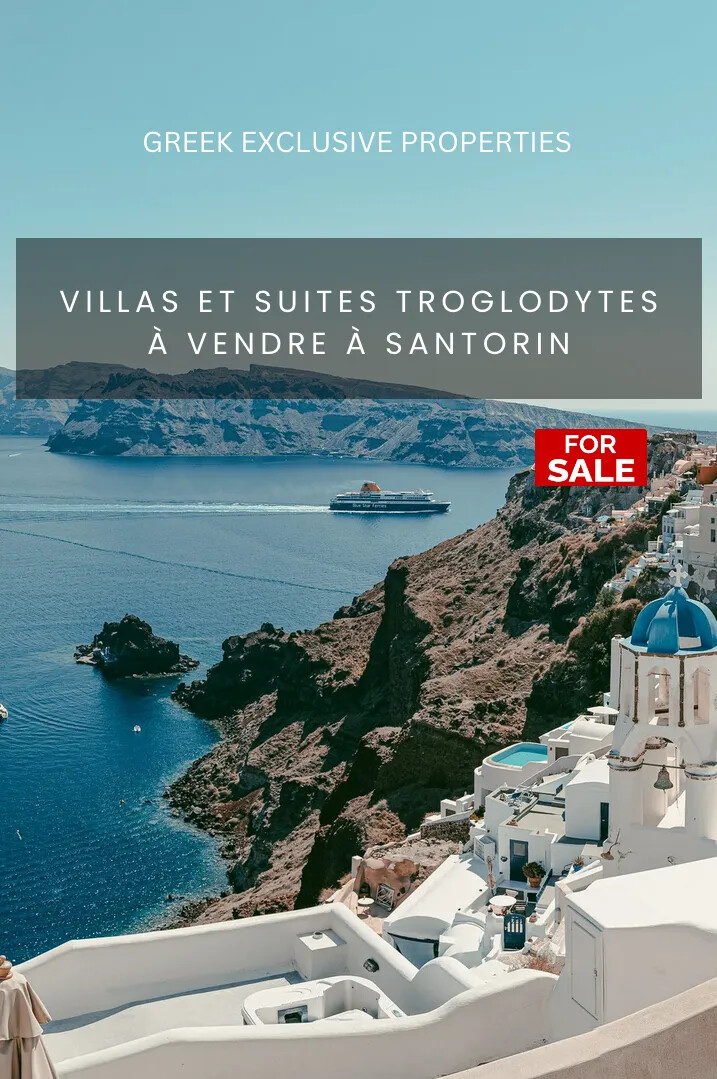 Villas et suites troglodytes à vendre à Santorin
