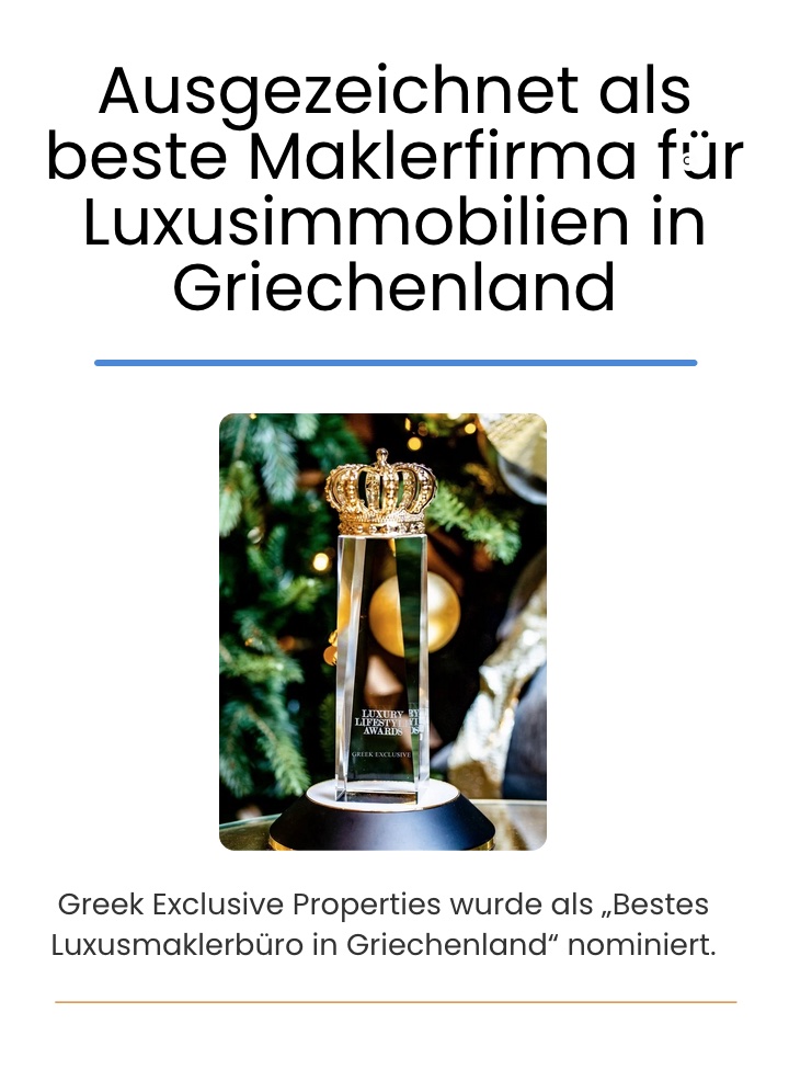beste Maklerfirma für Luxusimmobilien in Griechenland