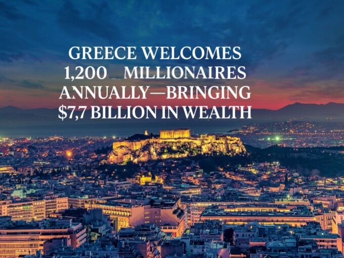 Greece Welcomes 1,200 Millionaires Annually—Bringing $7.7 Billion in Wealth - 1
