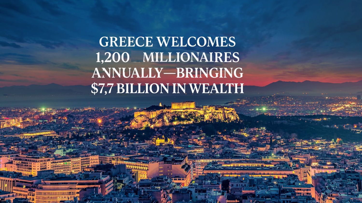 Greece Welcomes 1,200 Millionaires Annually—Bringing $7.7 Billion in Wealth - 1