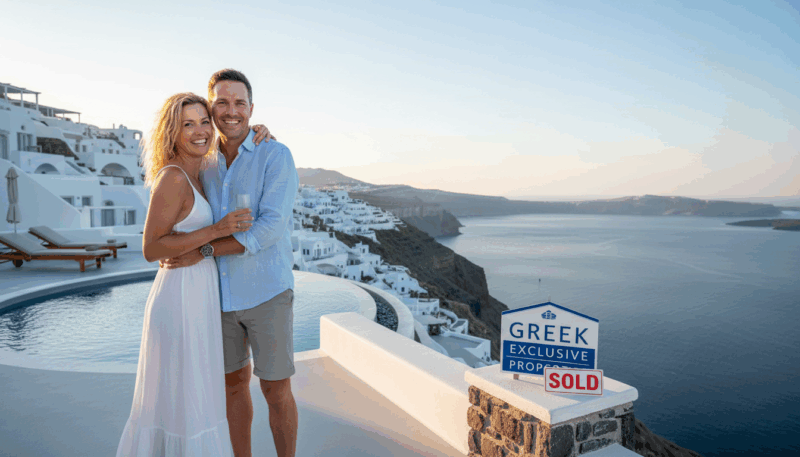 Happy Buyers of property in Santorini by Greek Exclusive Properties