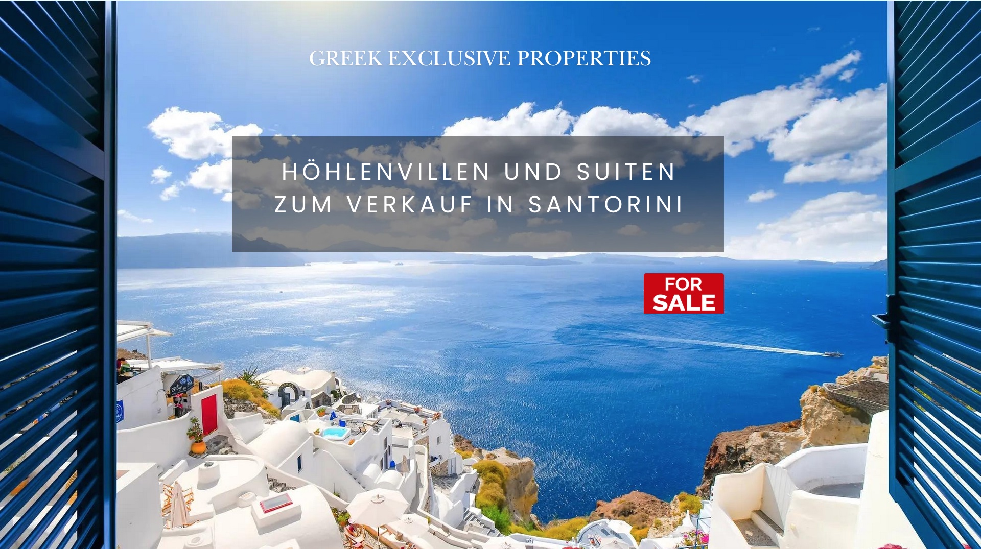 Höhlenvillen und Suiten zum Verkauf in Santorini