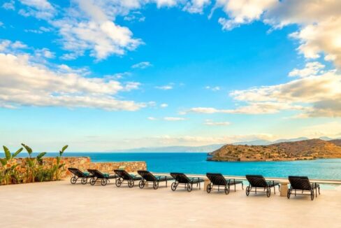 Extraordinary Seafront Villa in Elounda Crete for sale with Panoramic Views