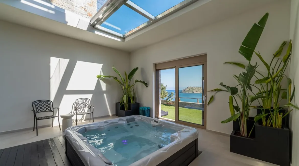 Seafront Villa in Elounda Crete for sale 1