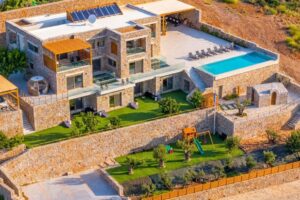 Seafront Villa in Elounda Crete for sale with Panoramic Views