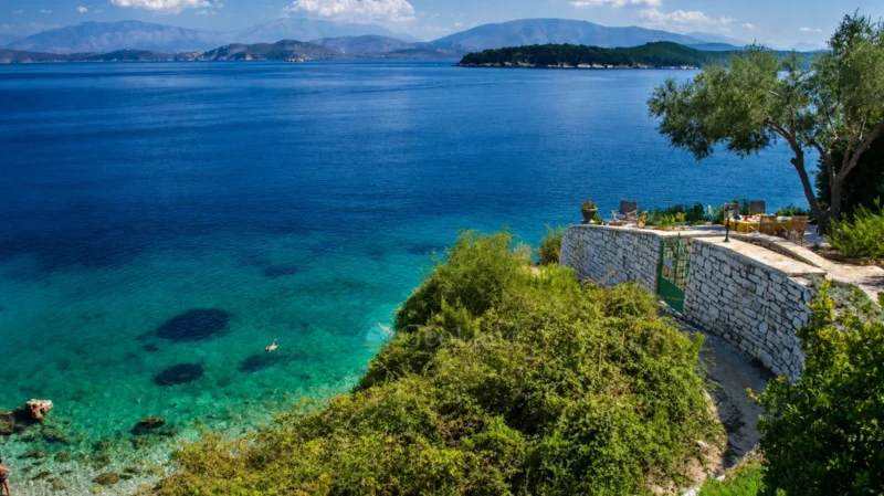 3 Seafront Villas in Corfu Kassiopi for sale
