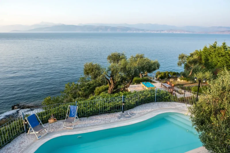 3 Seafront Villas in Corfu Kassiopi for sale