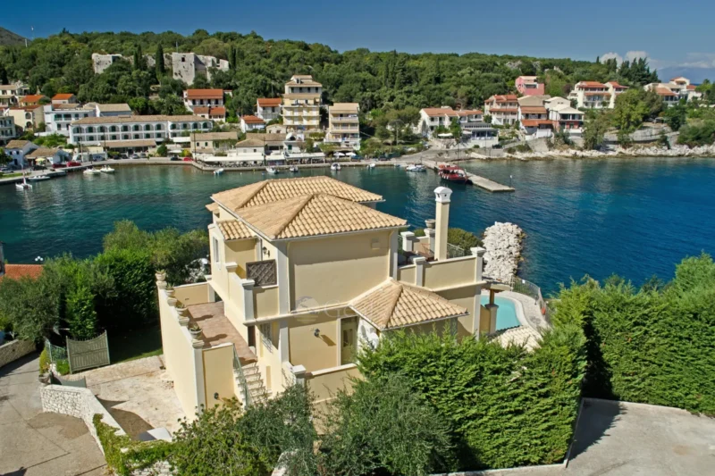 3 Seafront Villas in Corfu Kassiopi for sale