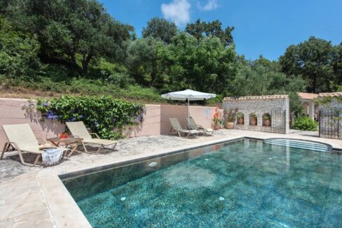 Hilltop Stone Villa for sale North-East Corfu