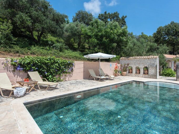 Hilltop Stone Villa for sale North-East Corfu