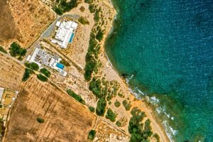 Beachfront Villa with Private Access for Sale in Paros