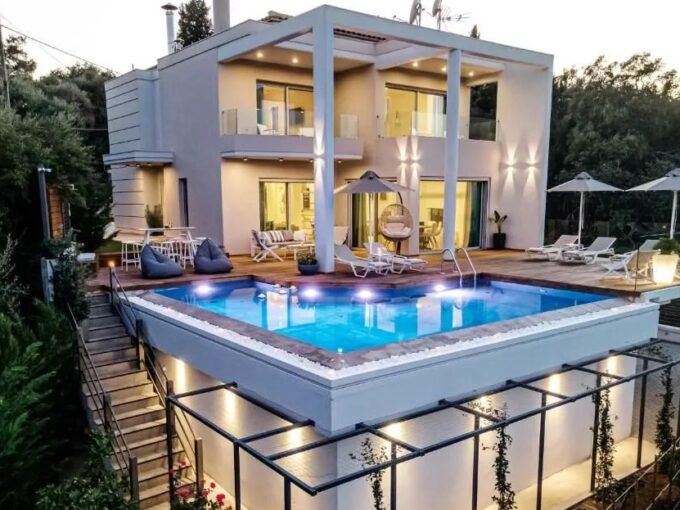 Luxury Sea-View Villa for Sale in  Corfu Evropouli