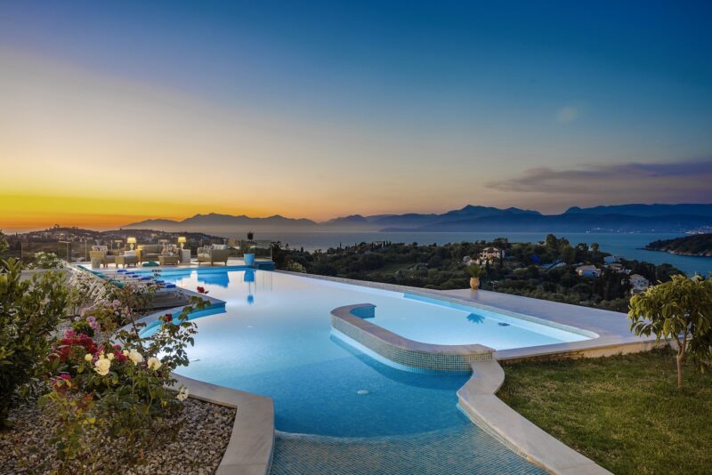 uxury Sea-View Villa with Infinity Pool for Sale Avlaki Corfu