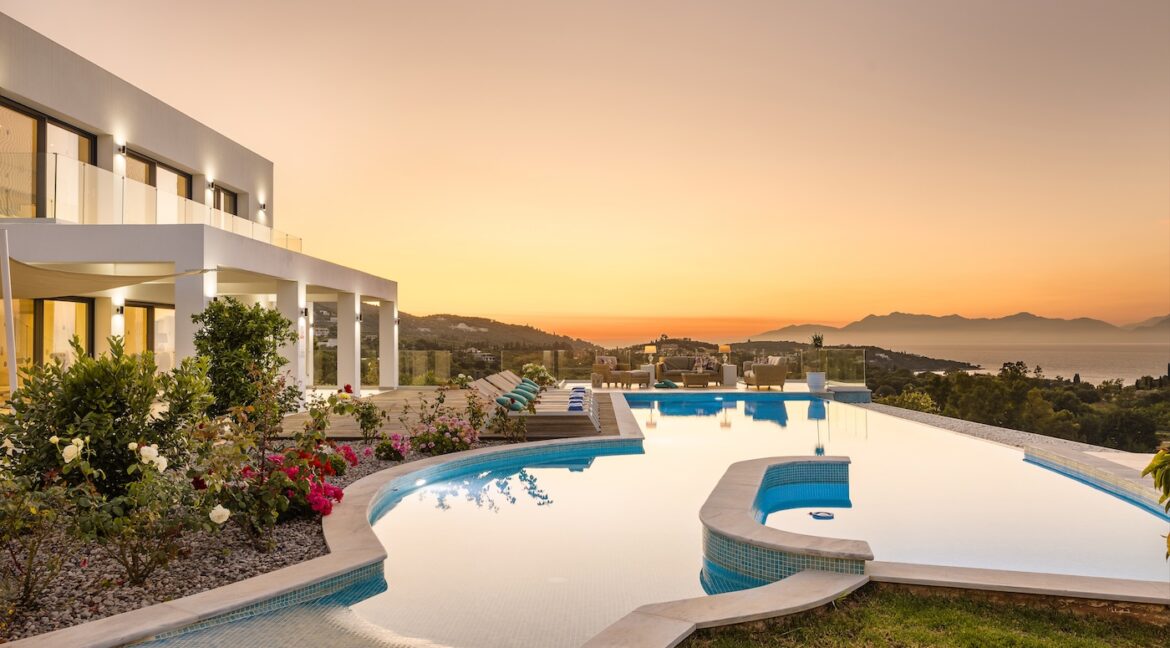 Luxury Sea-View Villa with Infinity Pool for Sale Avlaki Corfu 4