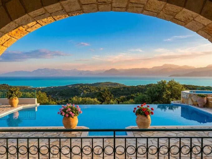 Luxury Sea-View Villa with Pool for Sale Kassiopi Corfu
