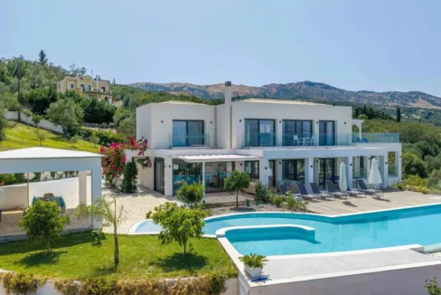 Sea-View Villa with Infinity Pool for Sale Avlaki Corfu 4