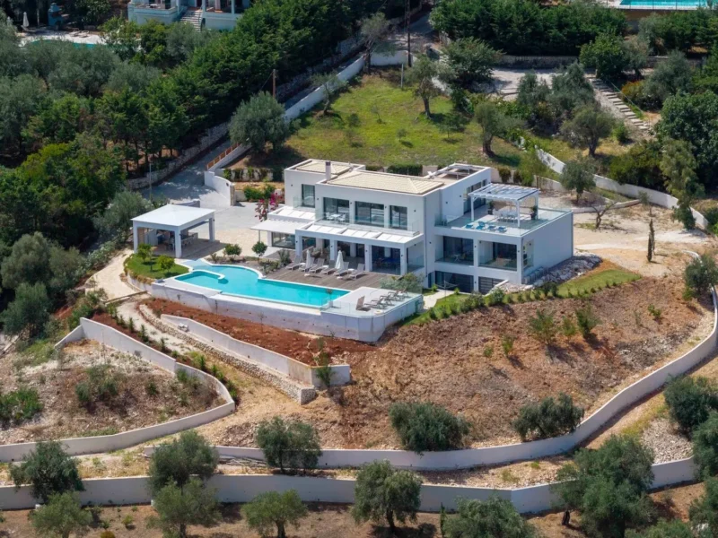 Sea-View Villa with Infinity Pool for Sale Avlaki Corfu