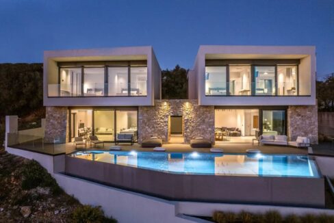 Two Luxury Sea-View Villas for Sale across Corfu Ionio,  Perdika