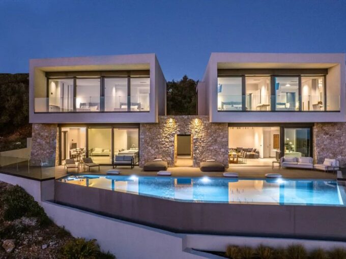 Two Luxury Sea-View Villas for Sale across Corfu Ionio,  Perdika