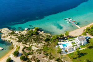 Ultra-Rare Beachfront Villa for sale on Diaporos Island Halkidiki
