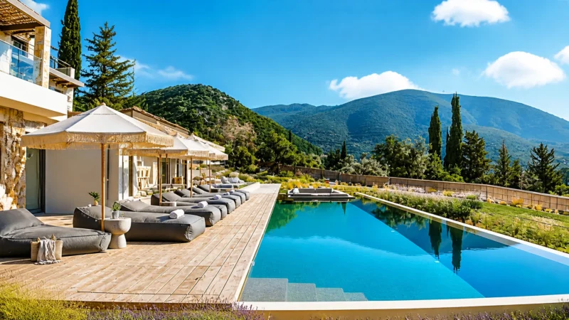NEW villa with swimming pool for sale in Lefkada, Nidri