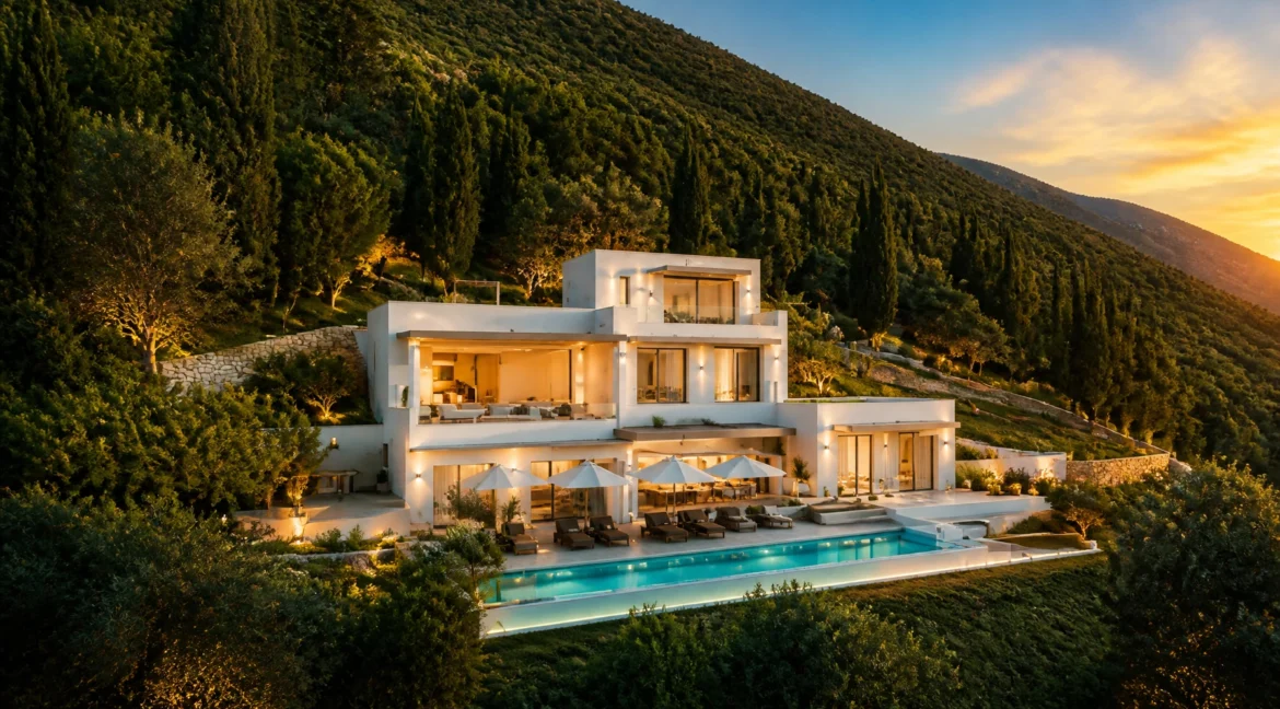 NEW villa with swimming pool for sale in Lefkada, Nidri 3