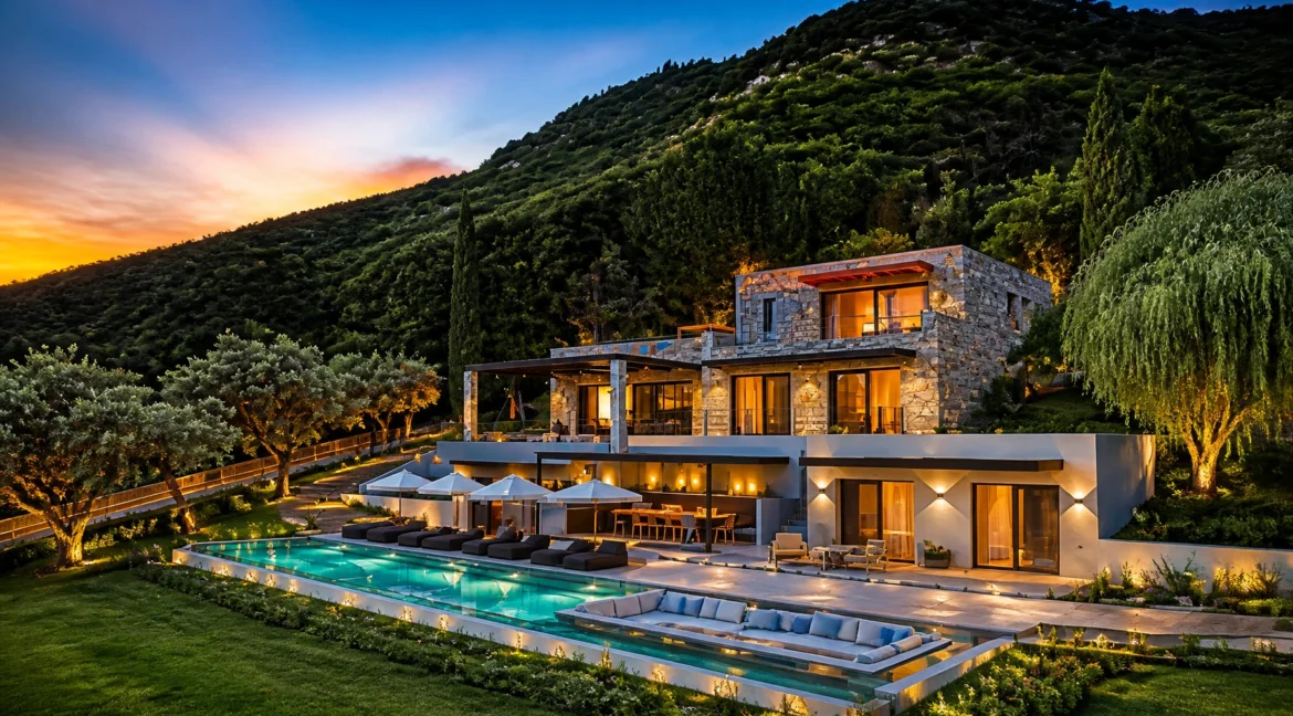 NEW villa with swimming pool for sale in Lefkada, Nidri 7