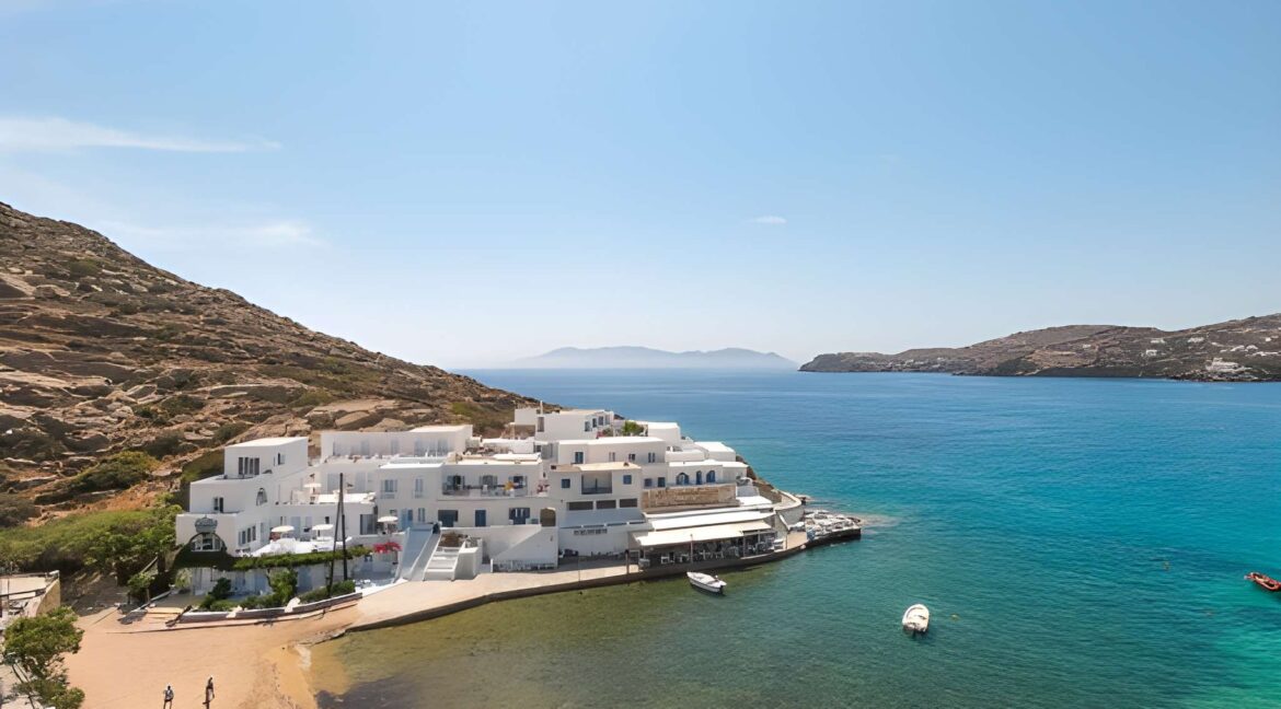 Seafront Hotel for Sale in Mylopotas Ios