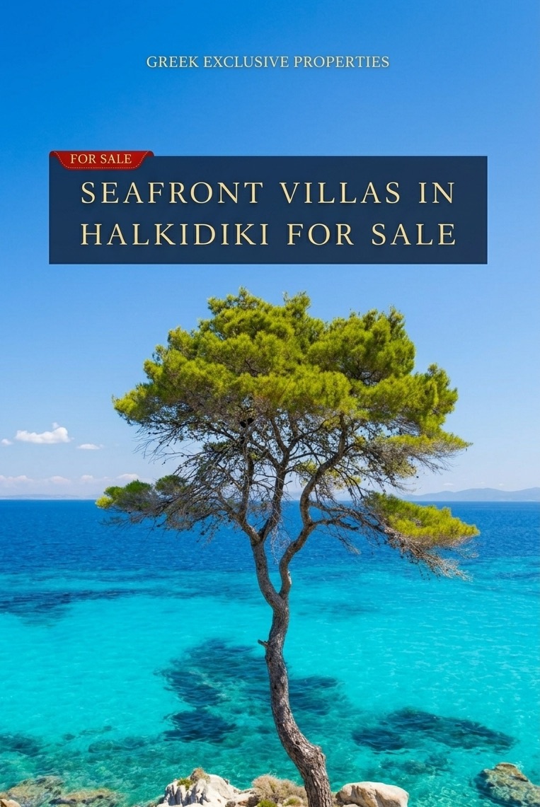 seafront Villas for sale in halkidiki