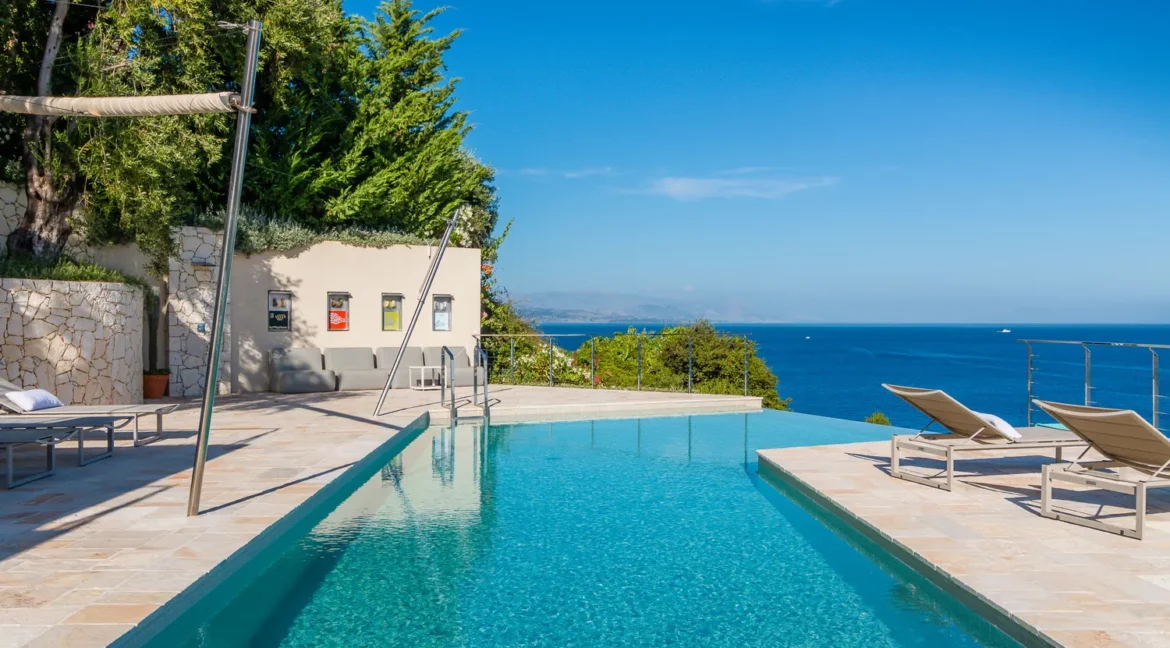 2 Seafront Villas for sale in Barbati Corfu | with Private Beach and Jetty 10
