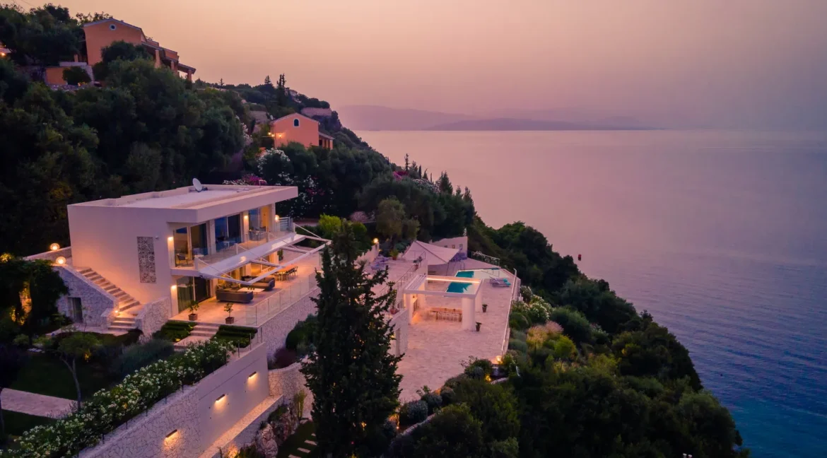 2 Seafront Villas for sale in Barbati Corfu | with Private Beach and Jetty 13