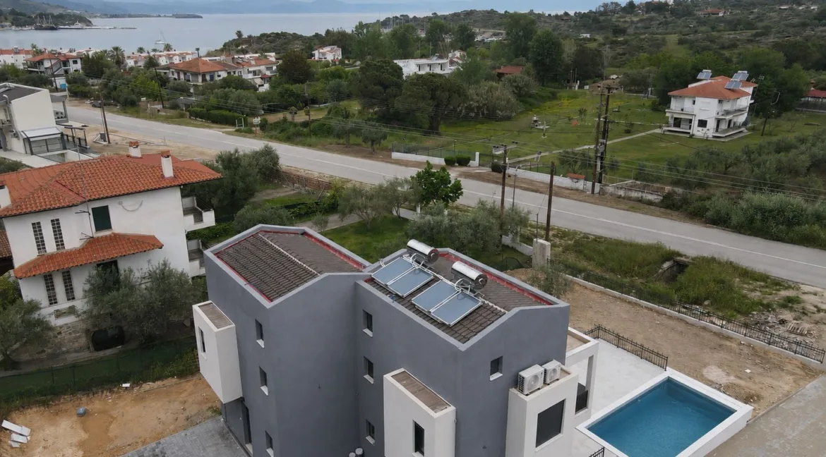 New Villa with swimming pool for sale Sithonia
