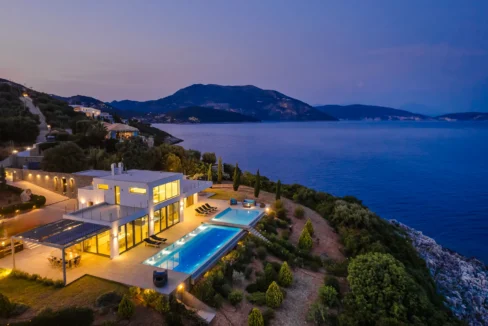 Luxurious Seafront Villa for sale on the Island of Lefkada