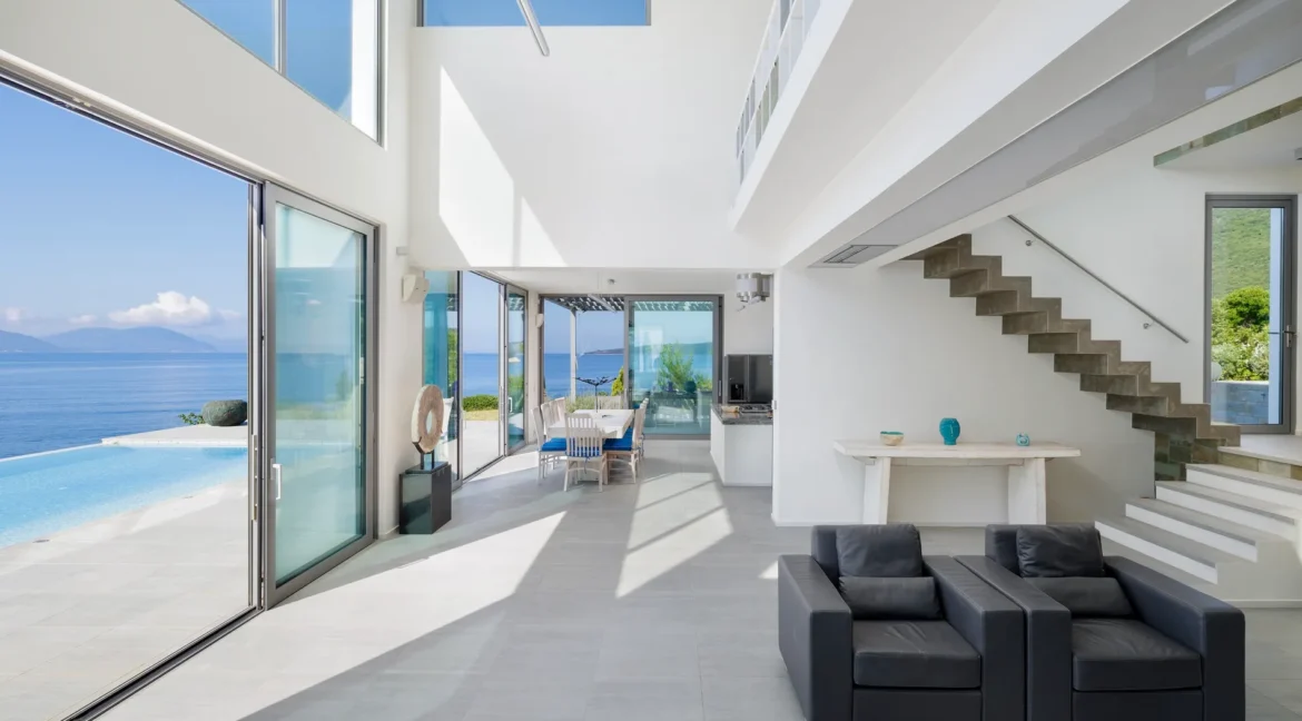 Luxurious Seafront Villa for sale on the Island of Lefkada