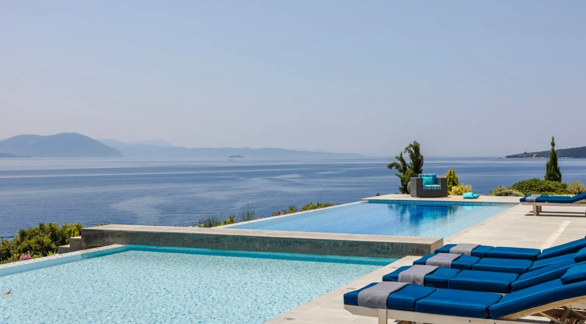 Luxurious Seafront Villa for sale on the Island of Lefkada