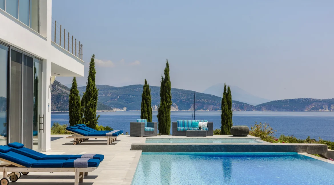 Luxurious Seafront Villa for sale on the Island of Lefkada
