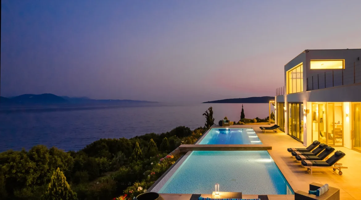 Luxurious Seafront Villa for sale on the Island of Lefkada